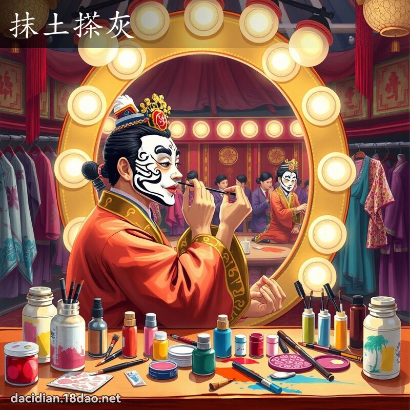 抹土搽灰 - 國語大辭典配圖