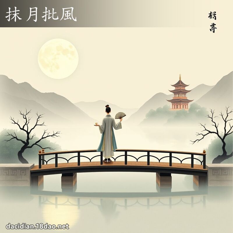 抹月批風 - 國語大辭典配圖