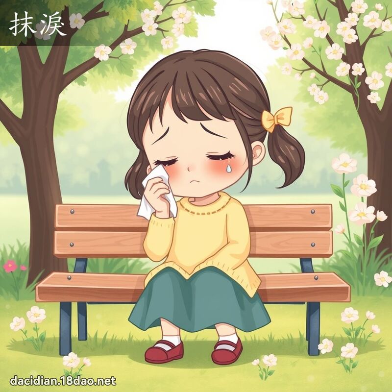 抹淚 - 國語大辭典配圖