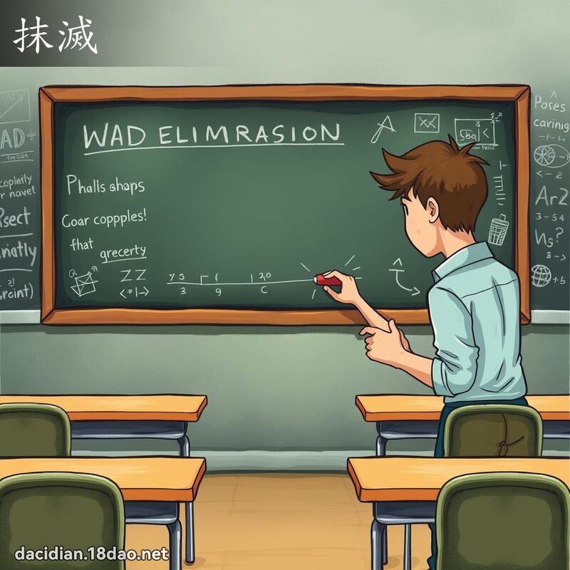抹灭 - 国语大辞典配图
