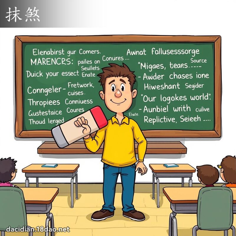 抹煞 - 国语大辞典配图