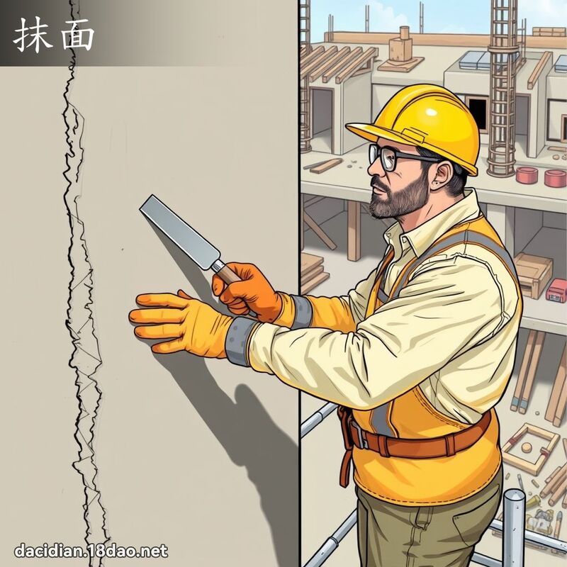抹面 - 国语大辞典配图