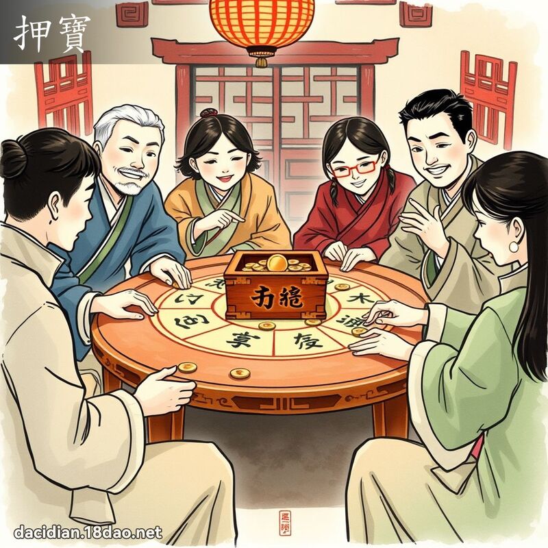押宝 - 国语大辞典配图
