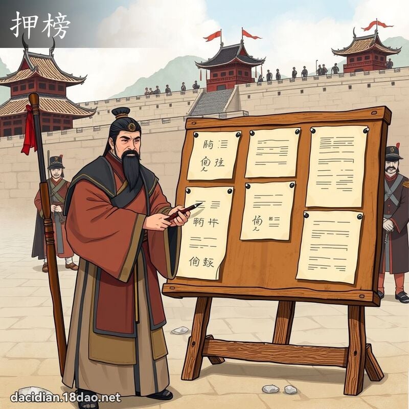 押榜 - 国语大辞典配图