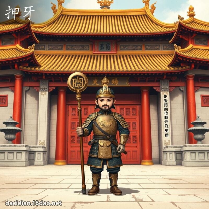 押牙 - 国语大辞典配图