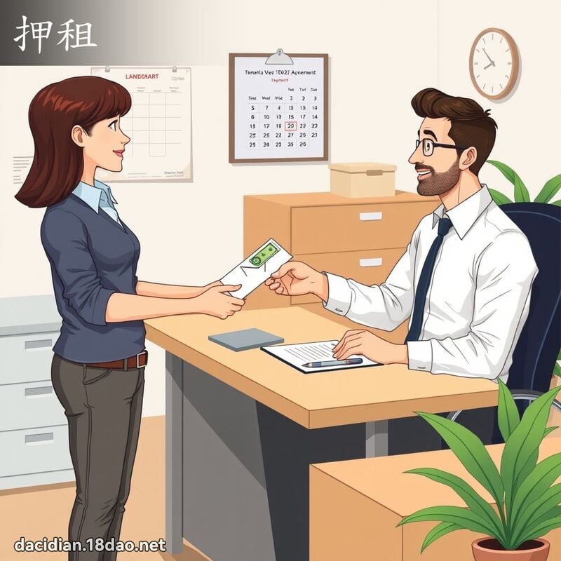 押租 - 国语大辞典配图