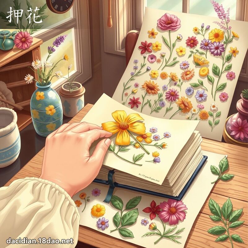 押花 - 國語大辭典配圖