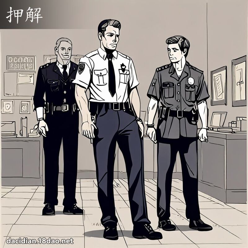 押解 - 国语大辞典配图