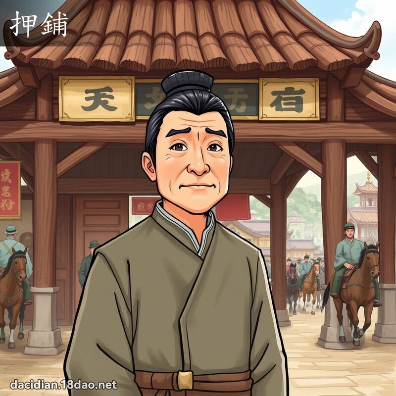 押鋪 - 國語大辭典配圖