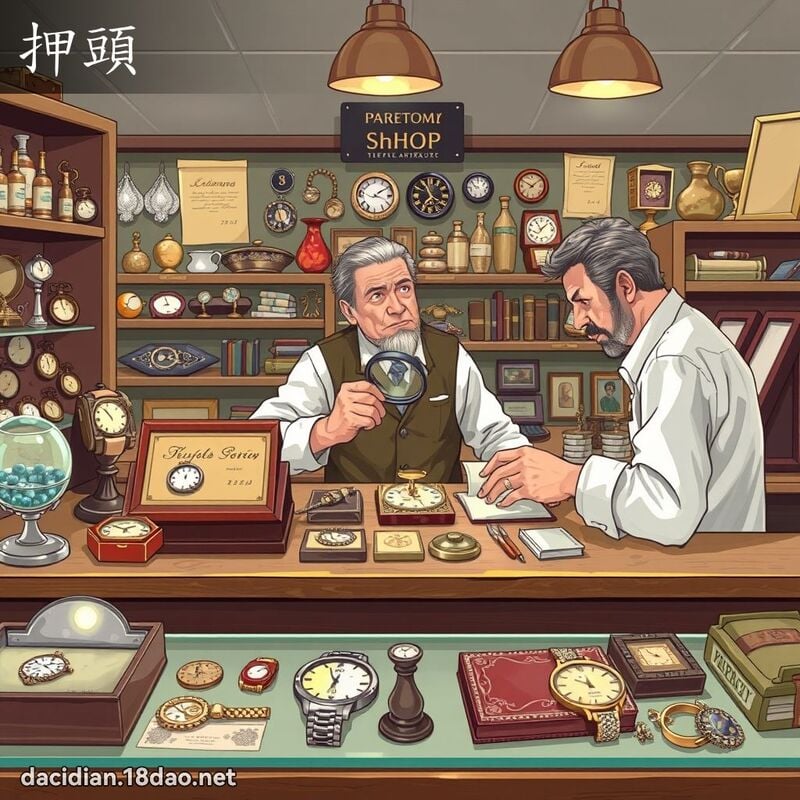 押頭 - 國語大辭典配圖