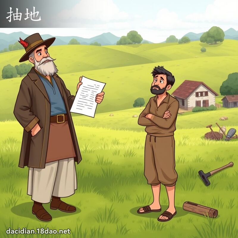 抽地 - 國語大辭典配圖