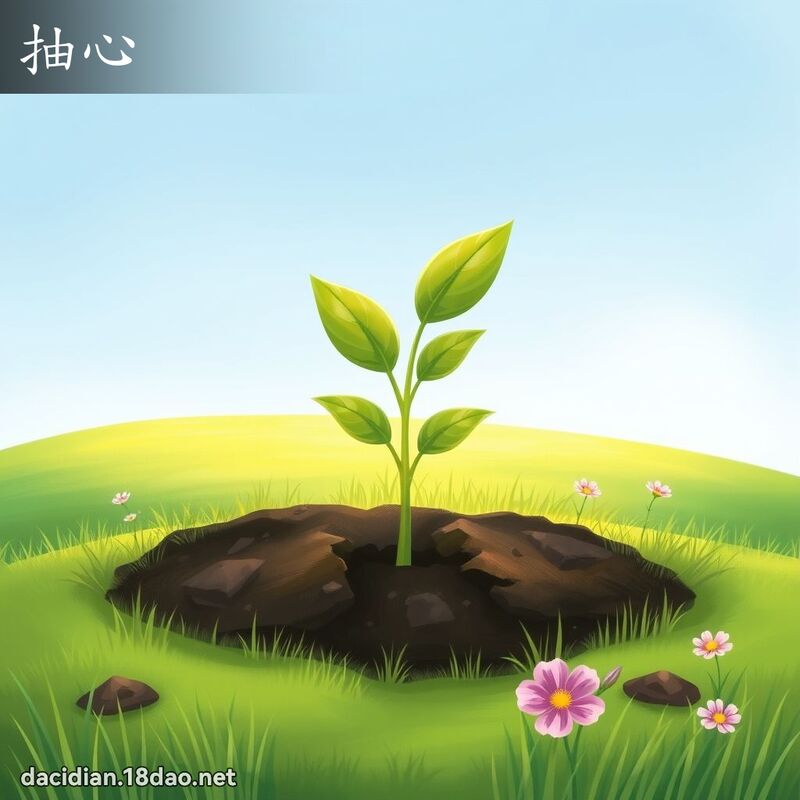 抽心 - 國語大辭典配圖