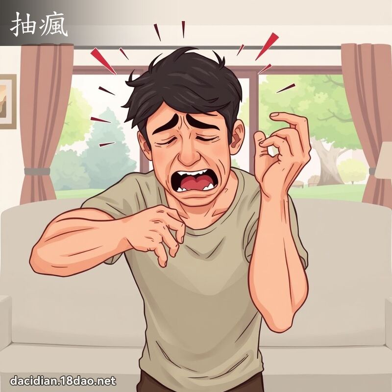 抽瘋 - 國語大辭典配圖