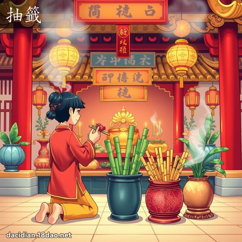 抽签 - 国语大辞典配图