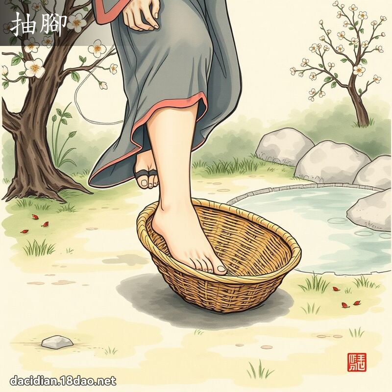 抽腳 - 國語大辭典配圖