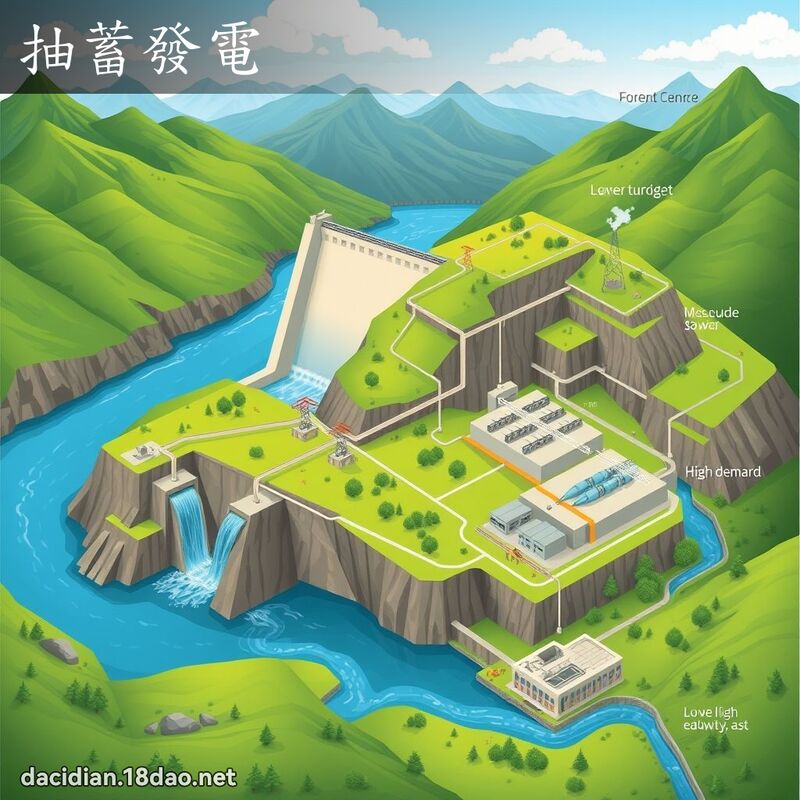 抽蓄發電 - 國語大辭典配圖