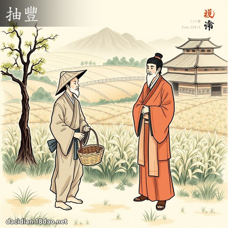 抽豐 - 國語大辭典配圖