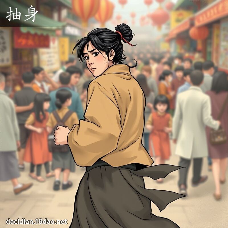 抽身 - 國語大辭典配圖
