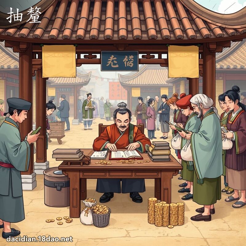 抽釐 - 國語大辭典配圖