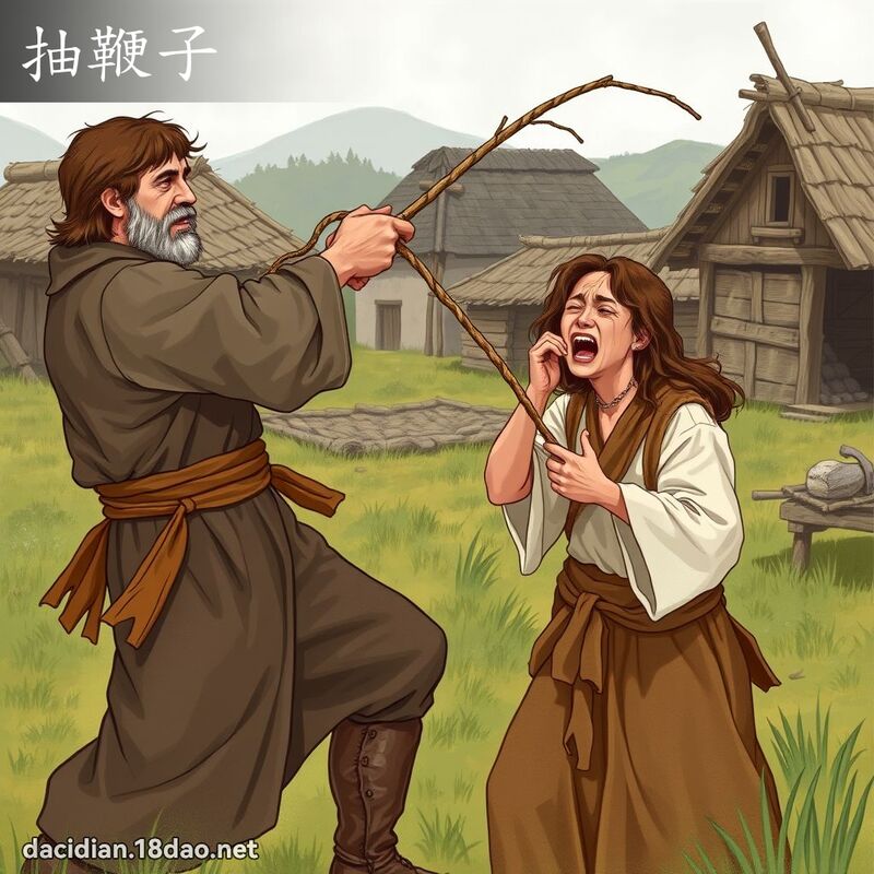 抽鞭子 - 國語大辭典配圖