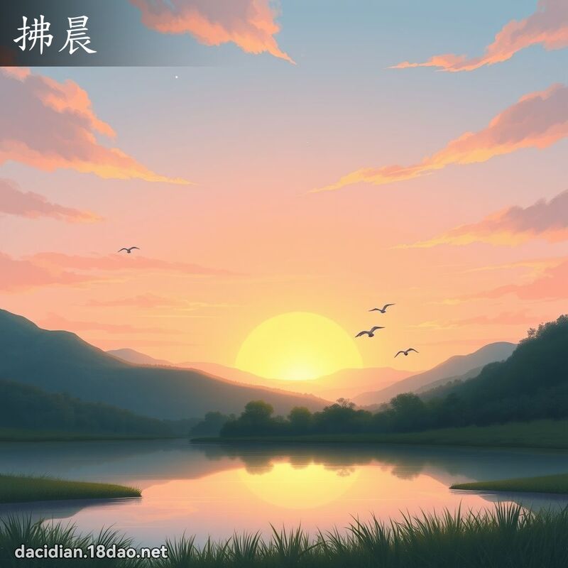 拂晨 - 國語大辭典配圖