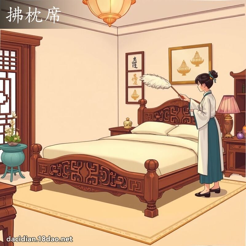 拂枕席 - 國語大辭典配圖