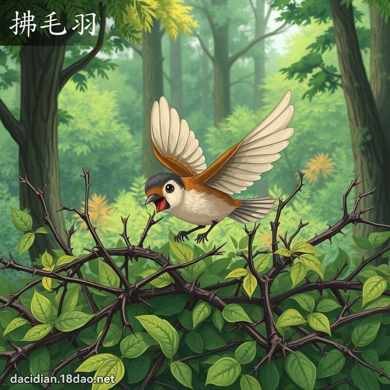 拂毛羽 - 國語大辭典配圖