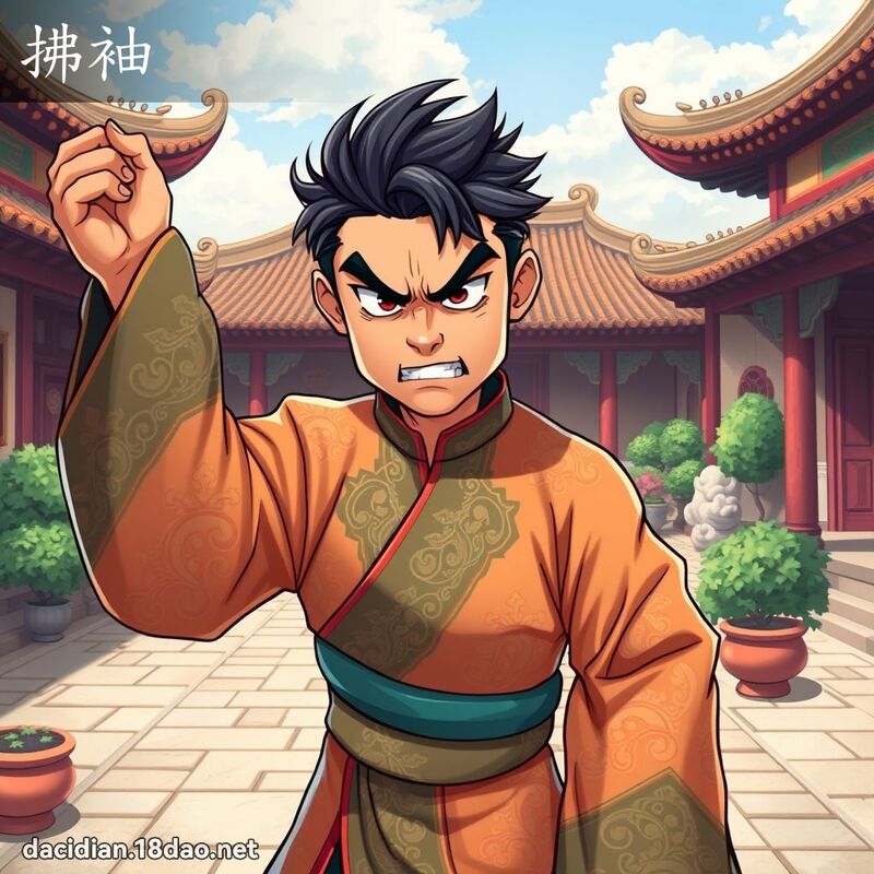 拂袖 - 國語大辭典配圖
