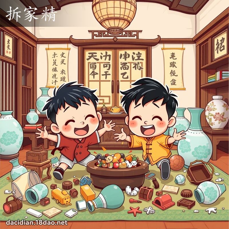 拆家精 - 国语大辞典配图