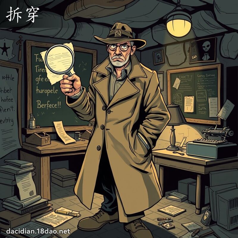 拆穿 - 国语大辞典配图