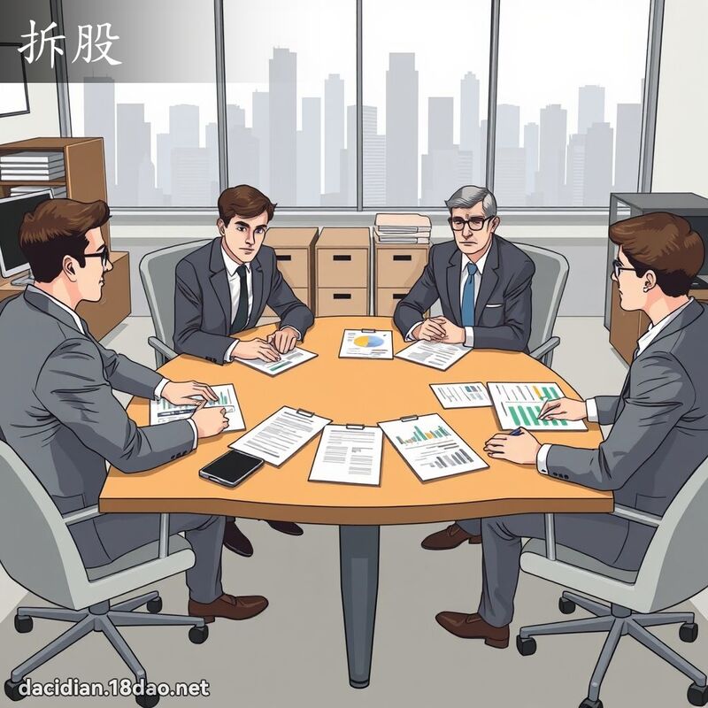拆股 - 國語大辭典配圖