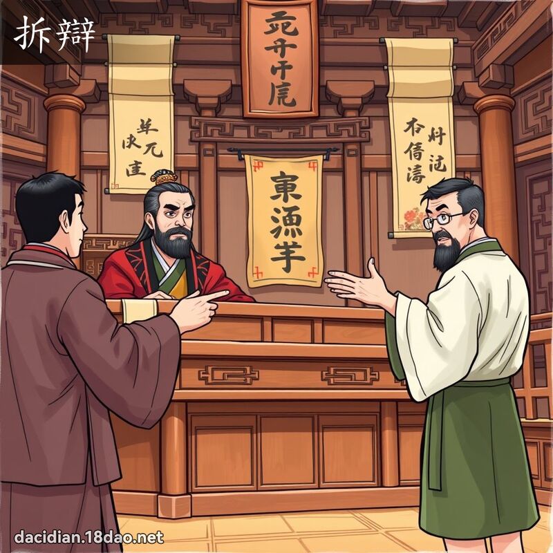 拆辩 - 国语大辞典配图