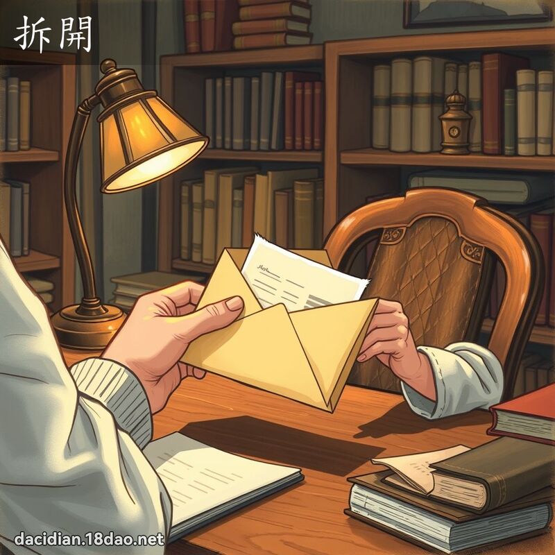 拆开 - 国语大辞典配图