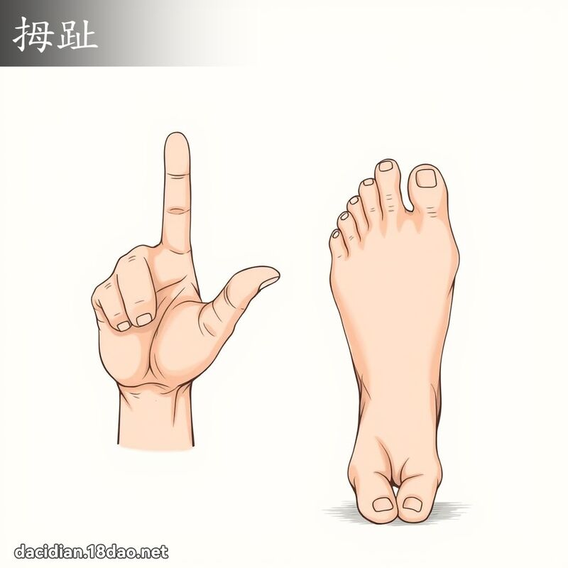 拇趾 - 国语大辞典配图