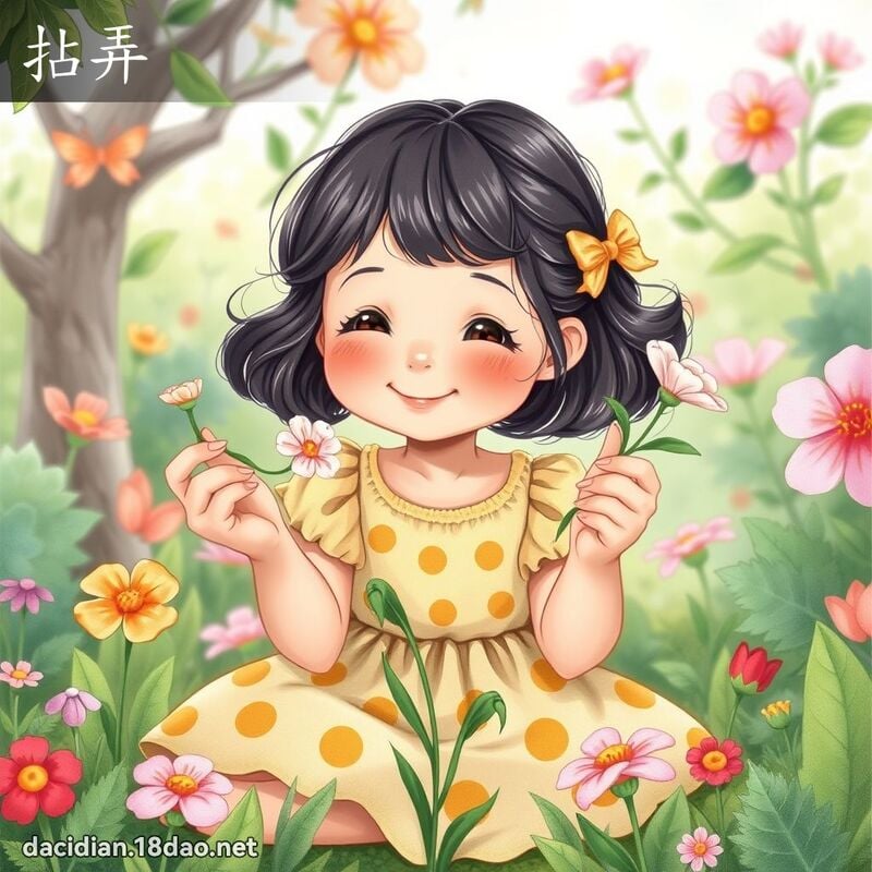 拈弄 - 國語大辭典配圖