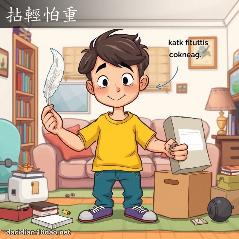 拈輕怕重 - 國語大辭典配圖