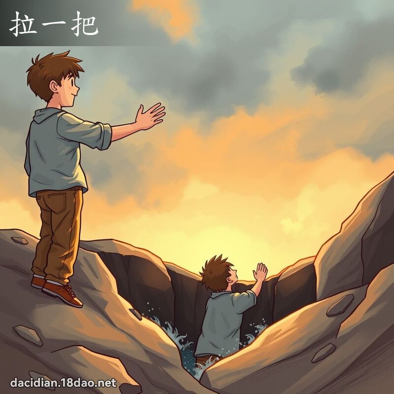 拉一把 - 国语大辞典配图