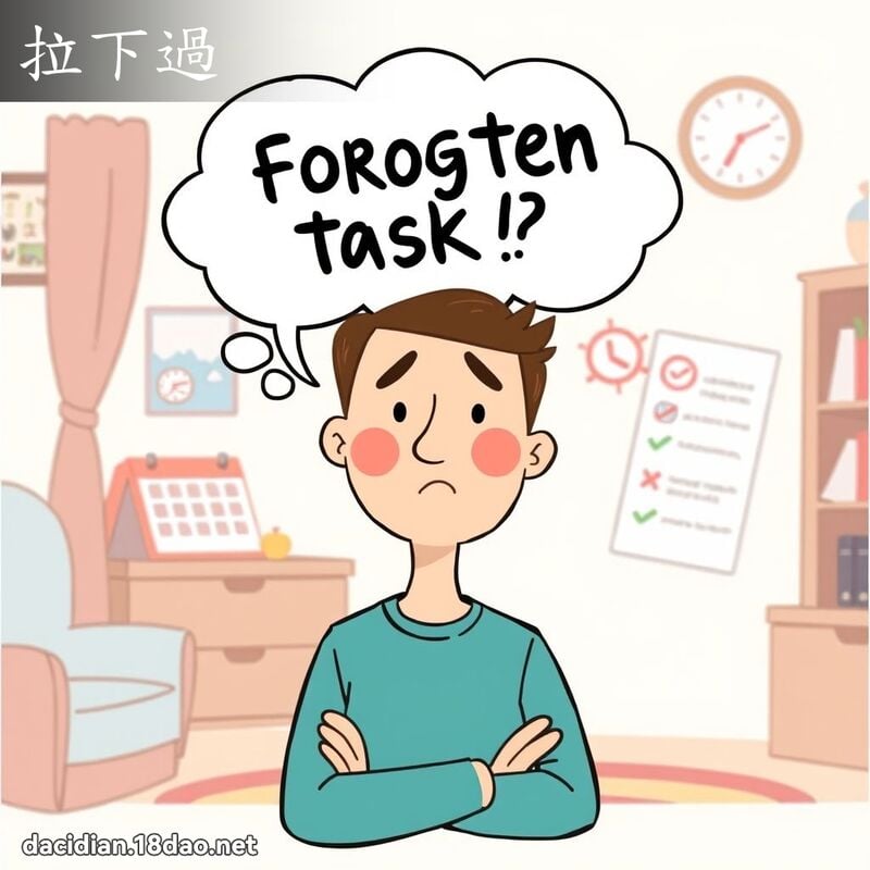 拉下过 - 国语大辞典配图