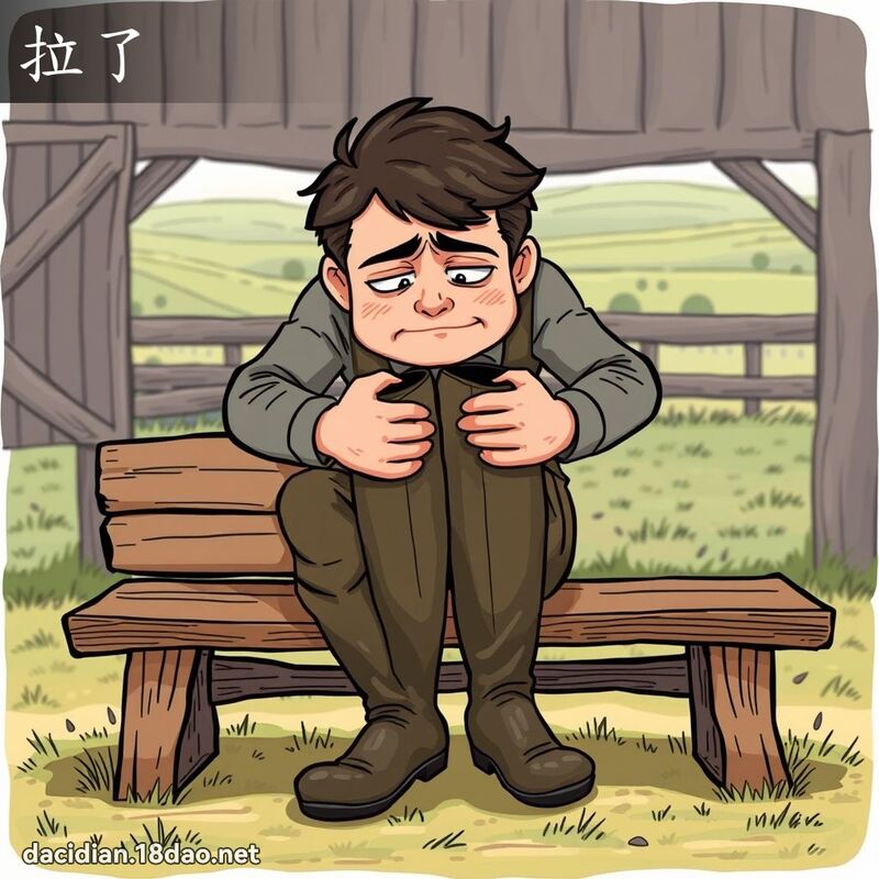 拉了 - 國語大辭典配圖