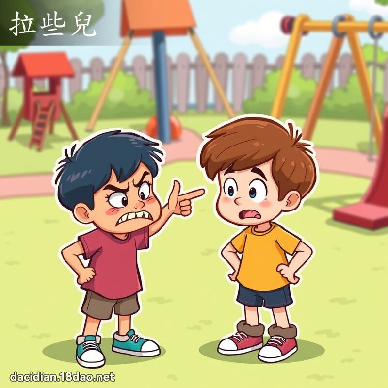拉些兒 - 國語大辭典配圖