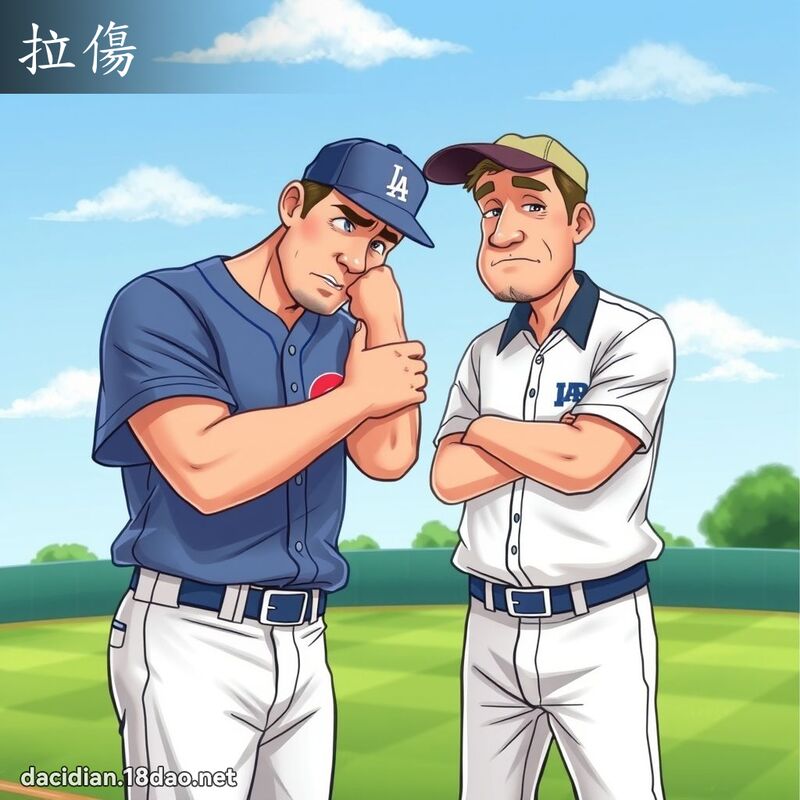 拉傷 - 國語大辭典配圖