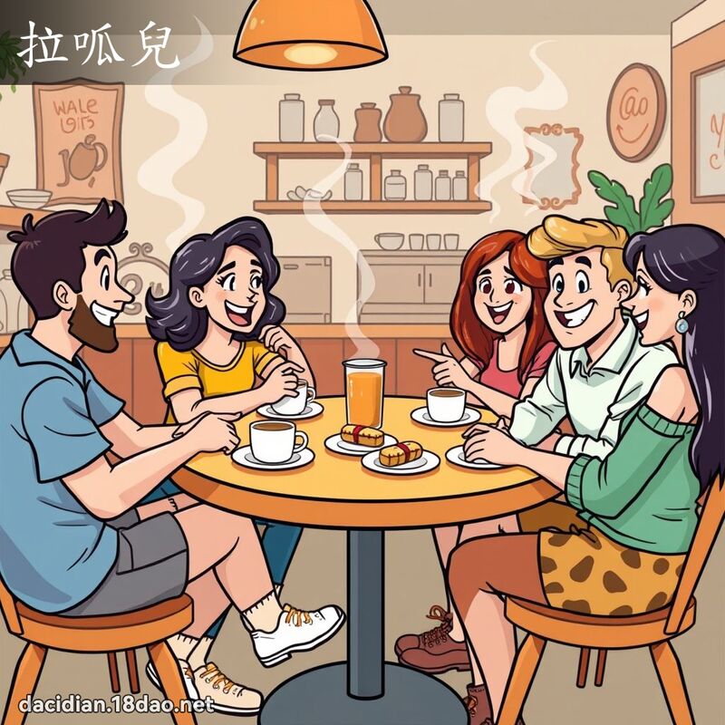 拉呱儿 - 国语大辞典配图