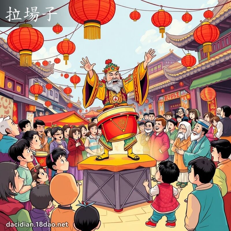拉场子 - 国语大辞典配图