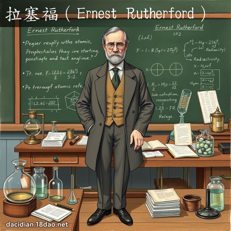 拉塞福（Ernest Rutherford） - 國語大辭典配圖