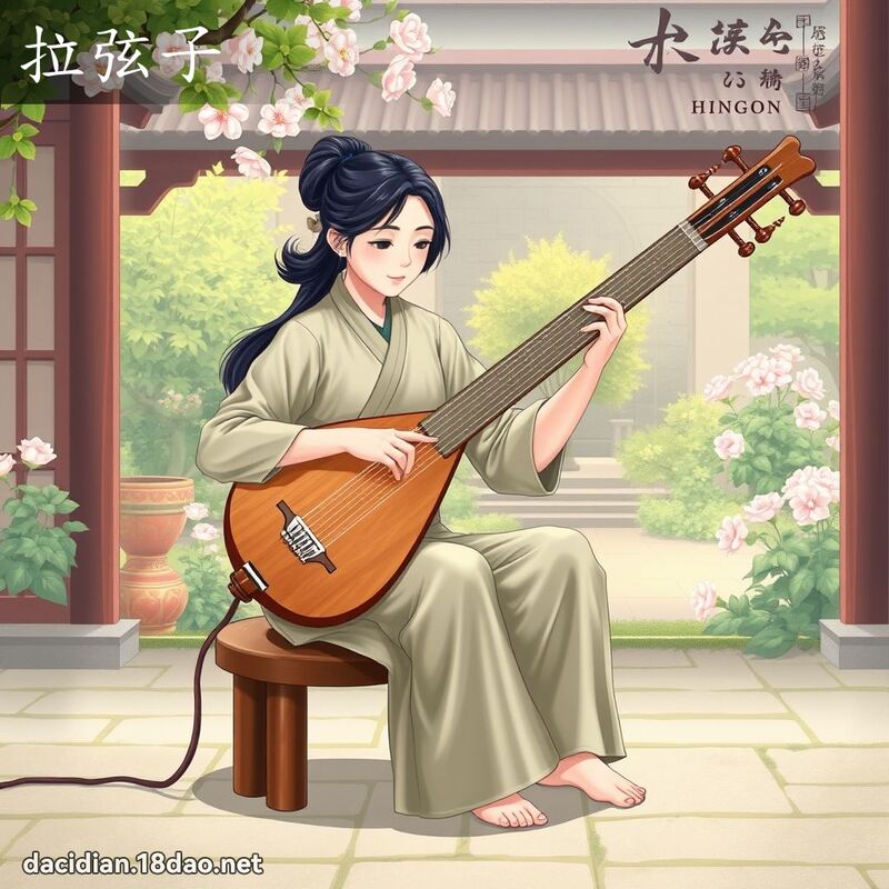 拉弦子 - 國語大辭典配圖