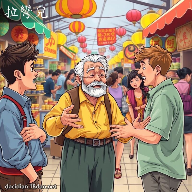 拉彎兒 - 國語大辭典配圖