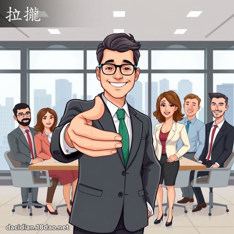 拉攏 - 國語大辭典配圖
