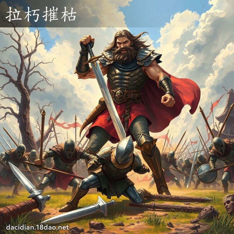 拉朽摧枯 - 國語大辭典配圖