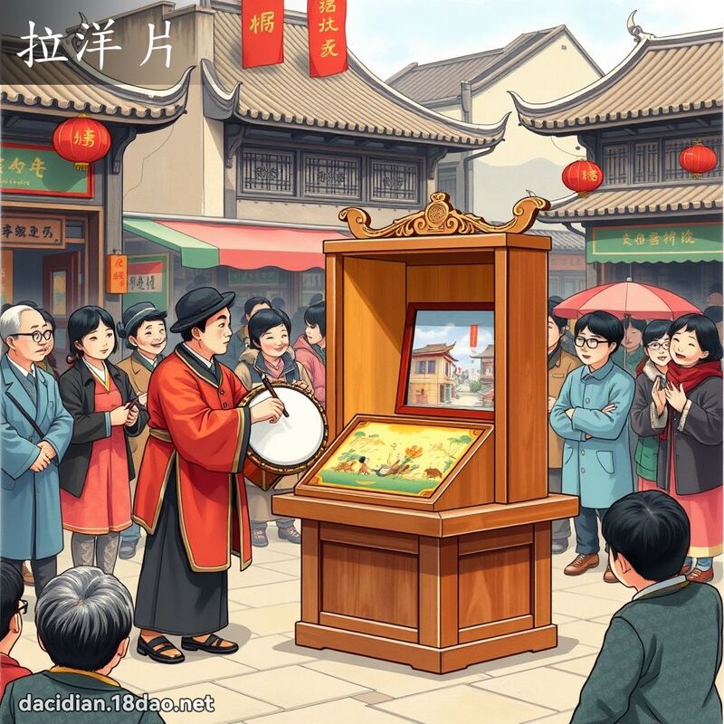 拉洋片 - 国语大辞典配图