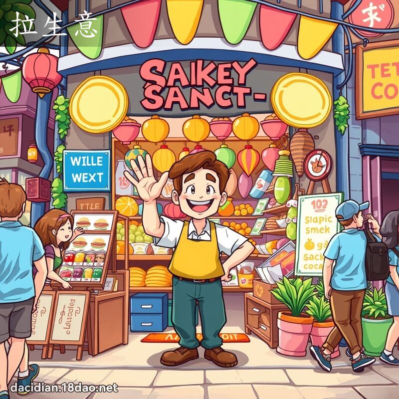 拉生意 - 国语大辞典配图